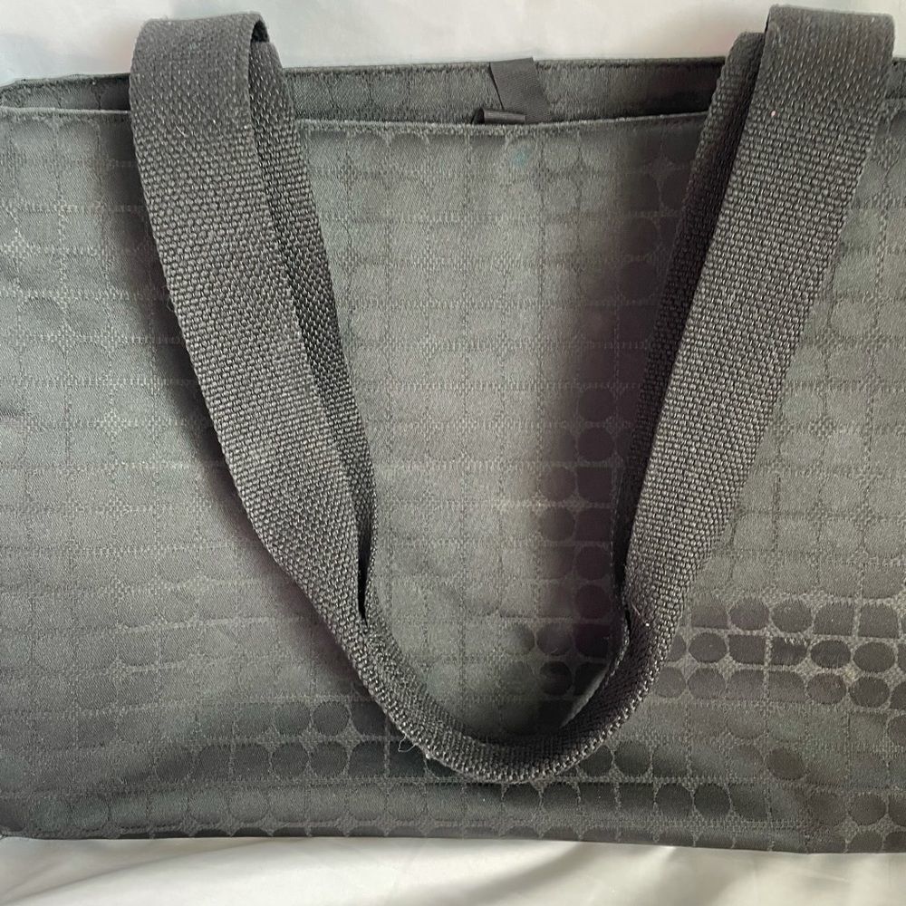 Kate Spade Black Polka Dot Large Fabric Tote - Picture 9 of 14